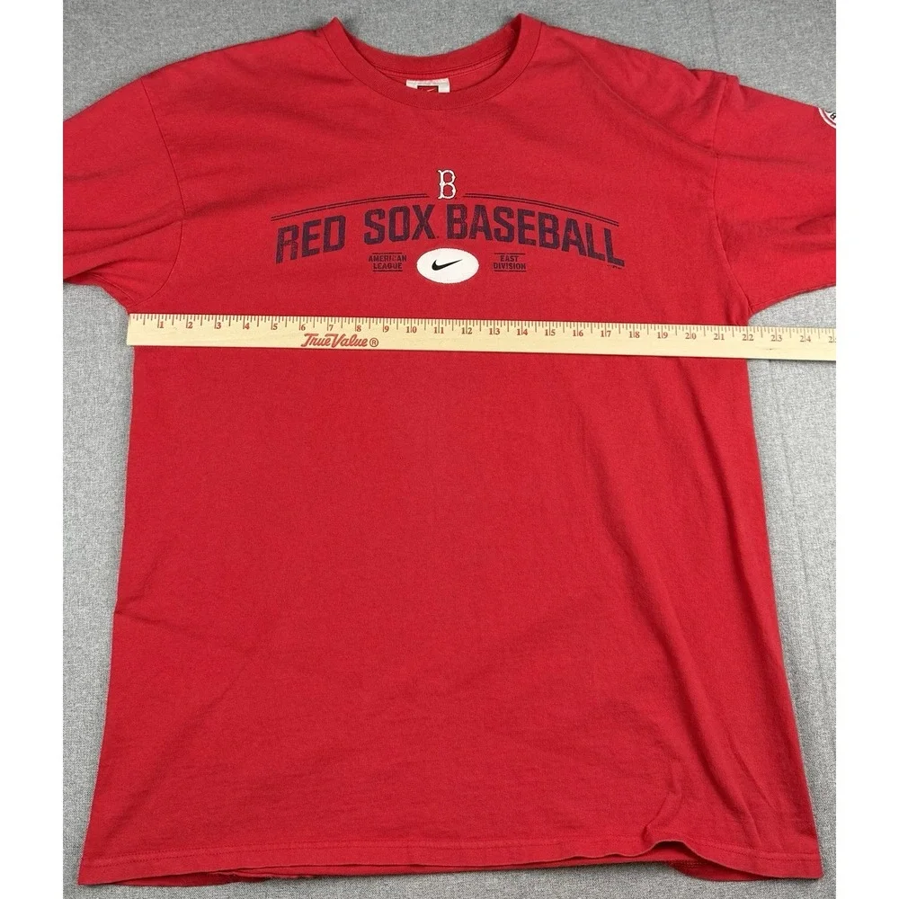 Nike Team Boston Red Sox Baseball T Shirt Mens Large Red MLB Vintage Swoosh